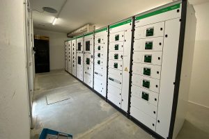 infrastruttura elettrica per la ricarica dei mezzi MOM